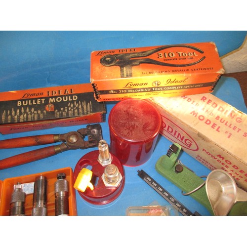 225 - A large quantity of rifle cartridge re-loading equipment, various calibres, all in used condition an... 