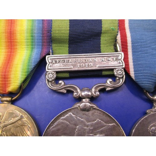 191 - A group of 5 medals to 21083 Pte H Bond Durham light infantry, all in used condition