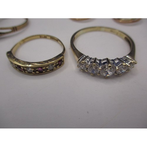 66 - A parcel of 9ct gold and yellow metal items, approx. parcel weight 13.4g, in pre-owned condition wit... 