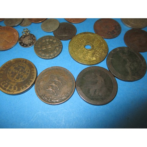 154 - A parcel of 18th century and later coins, various grades but all circulated, approx. parcel weight 2... 