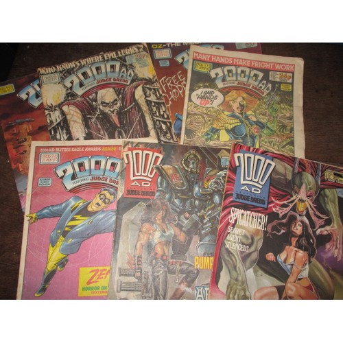 296 - A large quantity of vintage AD 2000 comics and others, approx. 100 in total, all in used condition, ... 