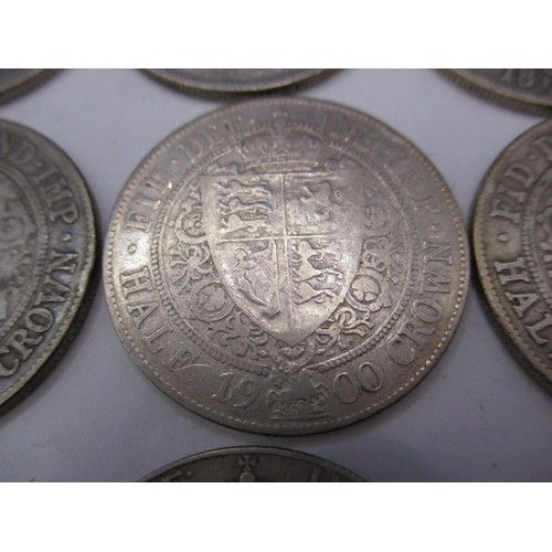 155 - A parcel of silver half crowns, approx. parcel weight 442g date range 1888 to 1919, various grades b... 