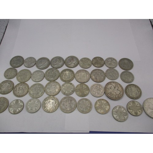 156 - A parcel of part silver coins, approx. parcel weight 499g, to include some very good grades, most in... 