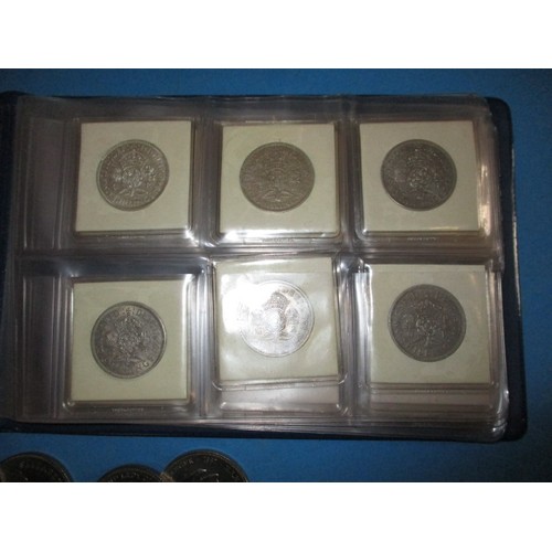 157 - A parcel of vintage coins, most pre-decimal, to include numerous commemorative crowns in uncirculate... 