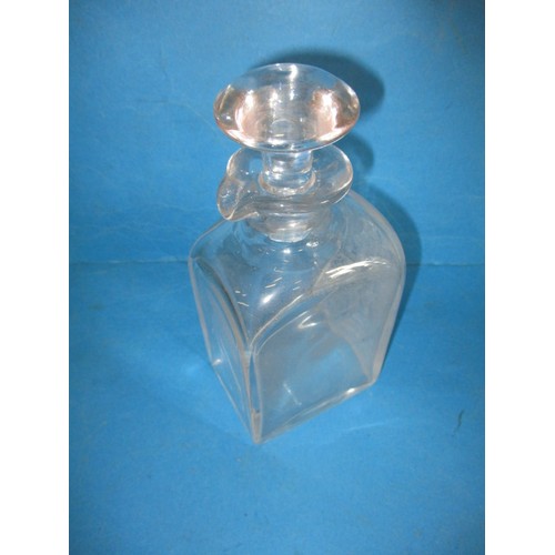 276 - A parcel of antique and later drinks decanters, most lead crystal, all in used condition one noted a... 