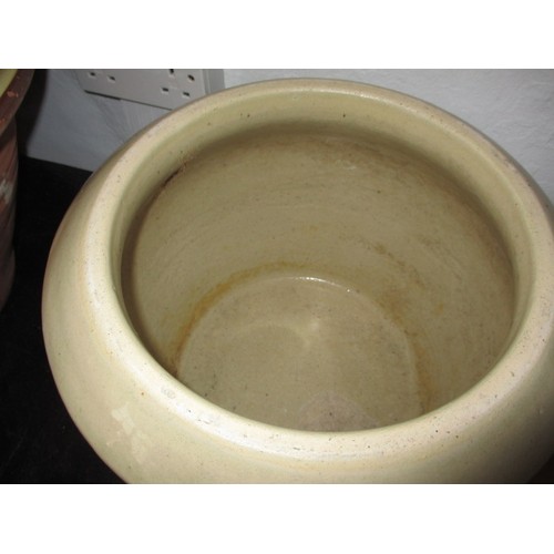 268 - A 19th century Doulton Lambeth bread crock, No3 size in pre-owned condition with use-related marks