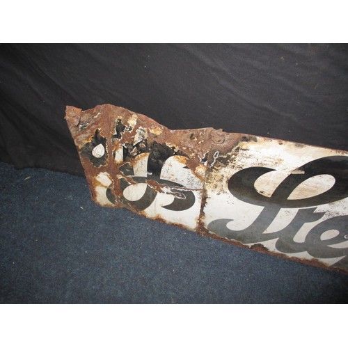 250 - An antique Stephens Ink enamel advertising sign, approx. size 122x31cm having rust and enamel loss a... 