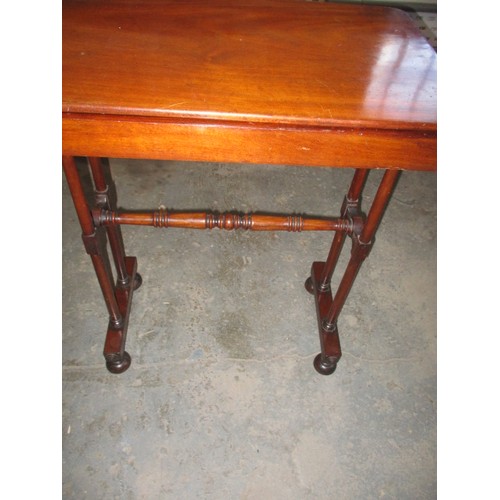 261 - Two 19th century mahogany side tables, both having frieze drawers, approx. widths 114cm and 58cm bot... 