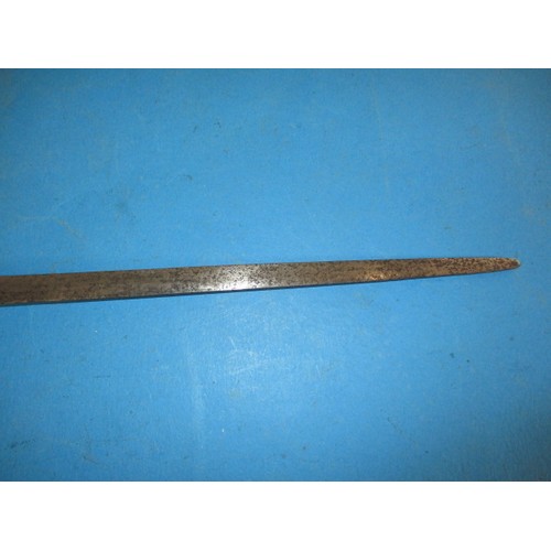 199 - An antique stiletto type sword with wire wrapped hilt, approx. length 100cm in good used condition w... 