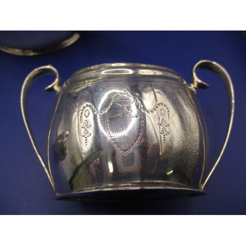 114 - A vintage sterling silver Batchelor tea set of 3 items, approx. gross weight 393g, in used condition... 