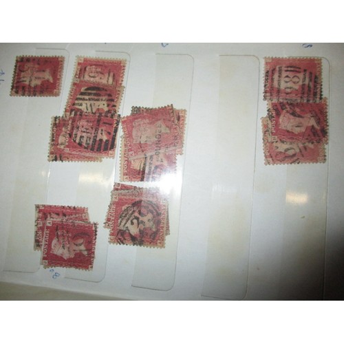 229 - An album of approx. 180 penny red stamps, various dates and cancellation marks