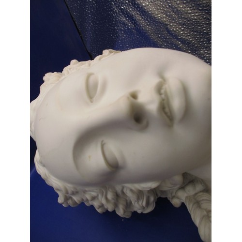 265 - A 19th century Parian ware bust of a female, approx. height 36cm, no makers mark, in good condition ... 