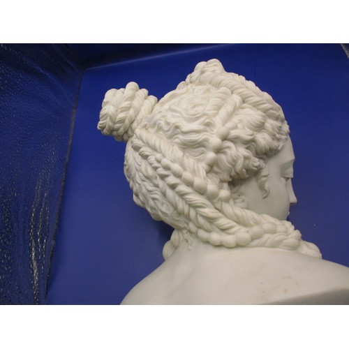 265 - A 19th century Parian ware bust of a female, approx. height 36cm, no makers mark, in good condition ... 