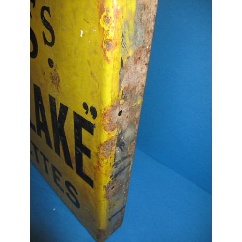 248 - A vintage double sided enamel advertising sign for Will’s Gold Flake cigarettes, in very good condit... 