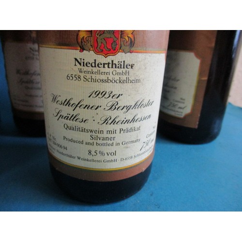 242 - 6 bottles of Niederthaler Westhofener Bergkloster Spatlese 1993. Private cellar stored