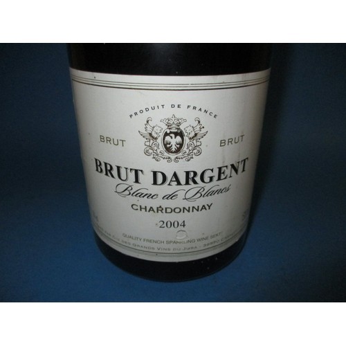 272 - A magnum of Brute Dargent 2004 Chardonnay sparkling French wine, 1500ml bottle