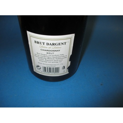 272 - A magnum of Brute Dargent 2004 Chardonnay sparkling French wine, 1500ml bottle