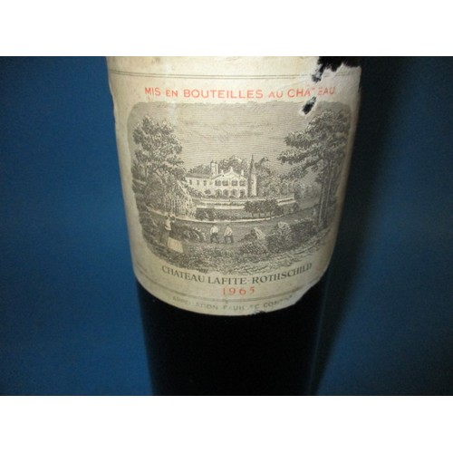 277 - Chateau Lafite Rothschild 1965, settled high shoulder, 75cl