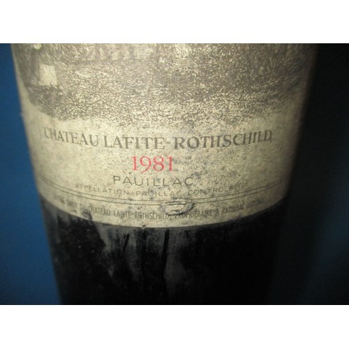 278 - Chateau Lafite Rothschild 1981 Pauillac, settled low neck, 75cl