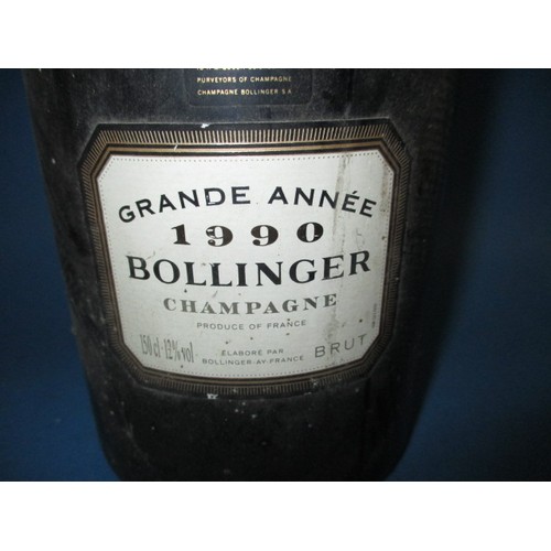 281 - 1990 Magnum Bollinger Grande Annee brute champagne, 150cl bottle