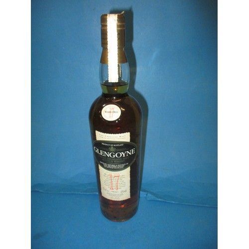 266 - A 70cl bottle of Glengoyne 17 year old single malt Scotch whisky, settled low neck