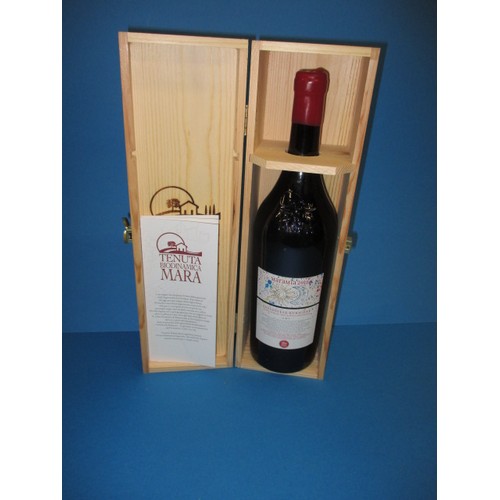 263 - A magnum of Tenuta Mara  Maramia 2018, in wood presentation case, 150cl