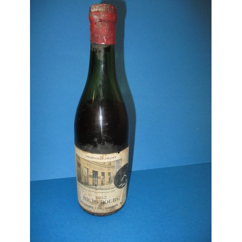 264 - 1952 Richebourge half bottle, looks corked and poorly stored, settled mid shoulder