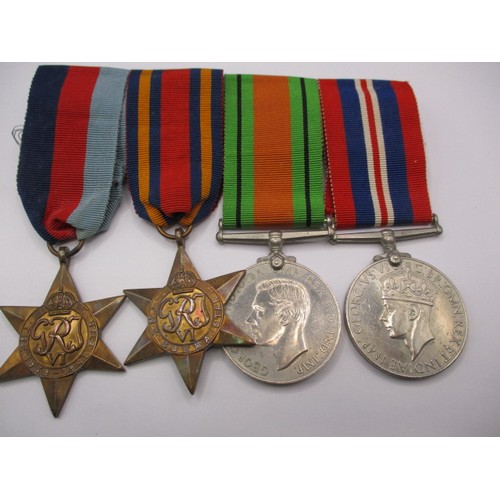 104 - A group of 4 WWII medals to Major R.S. Brocksom Royal Engineers, lot also includes his dagger as use... 