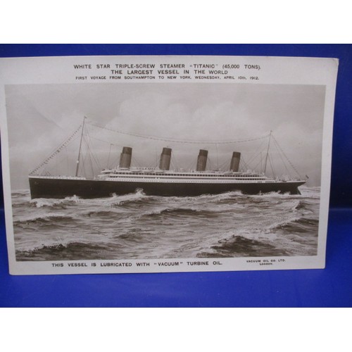 125 - A genuine Titanic passenger memorial service for Howard Brown Case, managing director of the Vacuum ... 