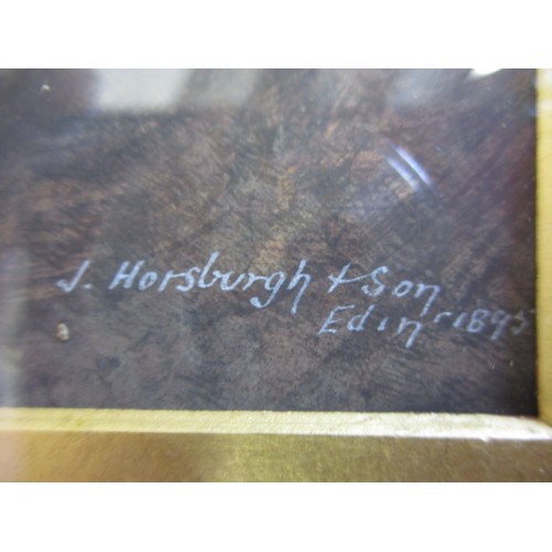 179 - John Horsburgh & Son, portrait of a gentleman, marked Horsburgh & Son Edin 1895, approx. image size2... 