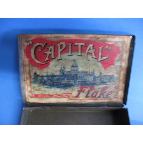 162 - A collection of vintage tins, to include several tobacco examples, all in used condition with age re... 