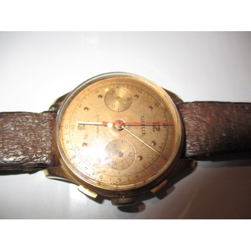 66 - A mid-20th century Libelle wrist watch, not working and with general use-related marks