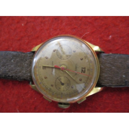 66 - A mid-20th century Libelle wrist watch, not working and with general use-related marks