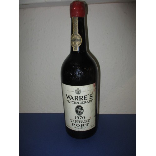 298 - A bottle of 1970 Warre’s vintage port, in cellar stored condition