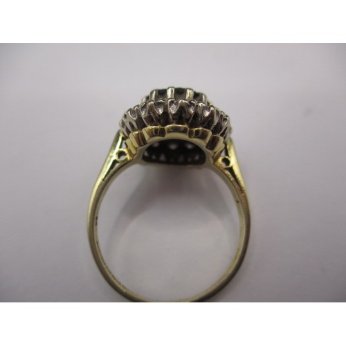 3 - A vintage 18ct yellow gold diamond and garnet? dress ring, approx. ring size ‘L+’ approx. weight 4.7... 