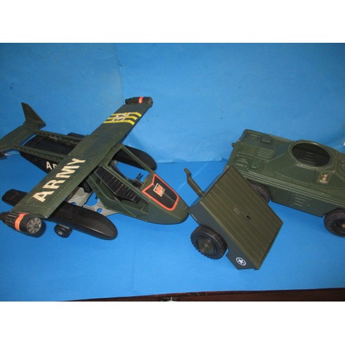 178 - Two vintage Action-Man vehicles, both in used condition