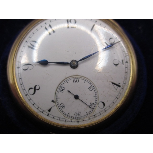 68 - An antique 18ct gold cased open face pocket watch, runs well when wound, in good used condition with... 