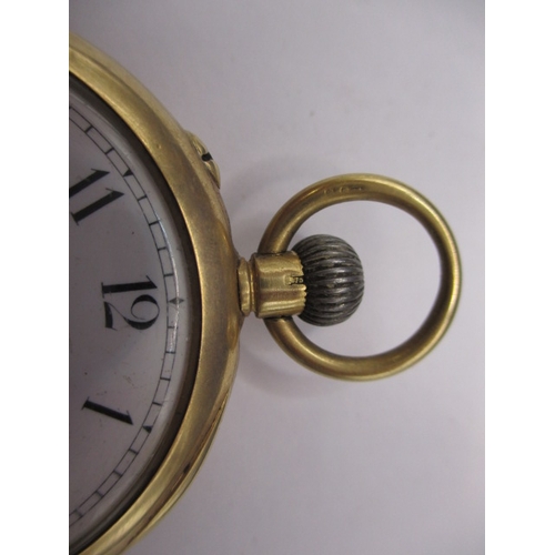 68 - An antique 18ct gold cased open face pocket watch, runs well when wound, in good used condition with... 