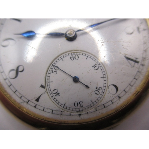 68 - An antique 18ct gold cased open face pocket watch, runs well when wound, in good used condition with... 