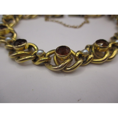 57 - A vintage 9ct yellow gold bracelet, approx. weight 18g, in good pre-owned condition with working cla... 