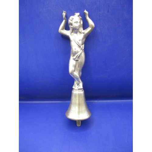 133 - A vintage car bonnet mascot of a dancing lady, having age-related marks, approx. height 15.5cm