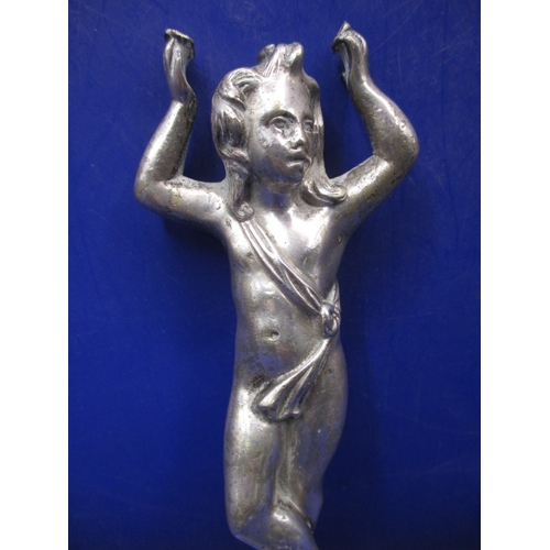 133 - A vintage car bonnet mascot of a dancing lady, having age-related marks, approx. height 15.5cm