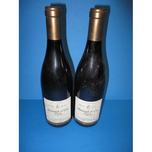 259 - 2002 Meursault 1er Cru Blagny, Domaine Gerard Thomas 2x75cl bottles white burgundy