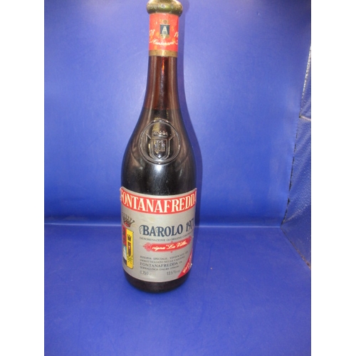 262 - Fontanafredda Barolo 1971, settled very high shoulder, bottled for 1978 centenary, 1 x 75cl bottle