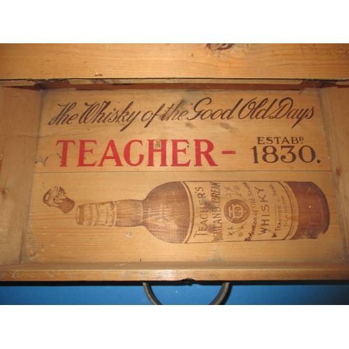 239 - A vintage Teacher’s Whisky promotional box, being in the form of a school desk with advertisement in... 