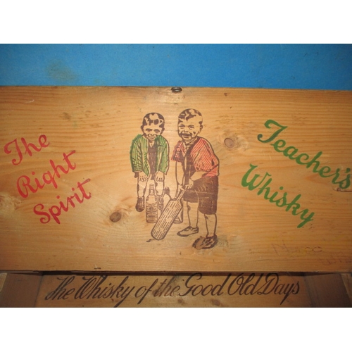 239 - A vintage Teacher’s Whisky promotional box, being in the form of a school desk with advertisement in... 