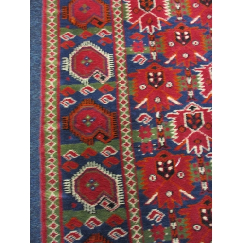 296 - A vintage hand knotted Caucasian wool rug, approx. size 150x103cm, in good pre-owned condition