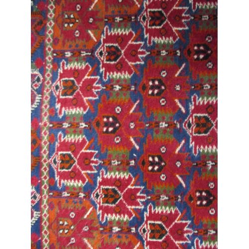 296 - A vintage hand knotted Caucasian wool rug, approx. size 150x103cm, in good pre-owned condition