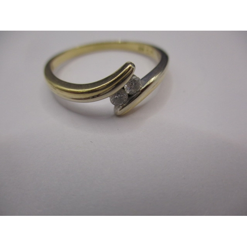 2 - An 18ct gold 2 stone diamond ring, approx. ring sale ‘P’ approx. weight 3g in good pre-owned conditi... 