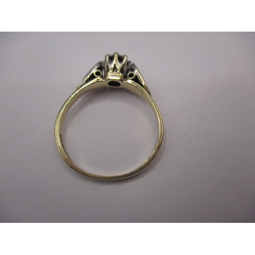 5 - A vintage 9ct gold solitaire diamond dress ring, approx. ring size ‘O’ approx. weight 1.9g in good p... 